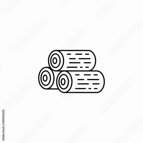 woods lumber icon sign vector