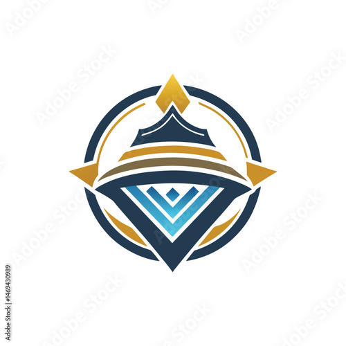 Flat and Minimal logo vector illustration isolated on white background
