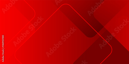 red abstract background with layered rounded diamond shapes and smooth gradients. Ideal for energetic designs, business branding, and dynamic presentations.