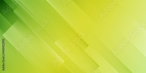 Modern abstract green and yellow gradient background with diagonal geometric lines and soft light effects. Ideal for presentations, web design, posters, and digital graphics.
