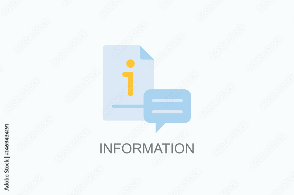 Fototapeta premium Information Icon Or Logo Isolated Vector Illustration
