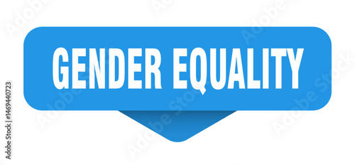 gender equality sticker. gender equality sign on transparent background