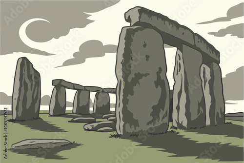 21 large stones, ancient monumental architecture, neolithic monument, massive stone structures, mysterious megalithic site, weathered stone formations, prehistoric landmark, iconic british landmark, i
