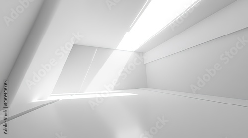 Wallpaper Mural Empty, modern interior design with bright sunlight. Torontodigital.ca