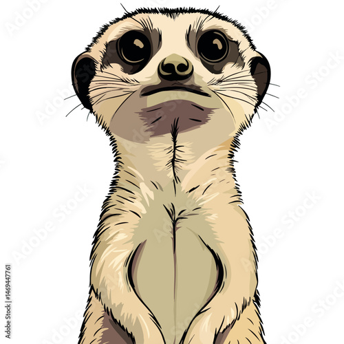 meerkat, animal, vector, transparent background, cute, mammal, wildlife, zoo, small, nature, wild