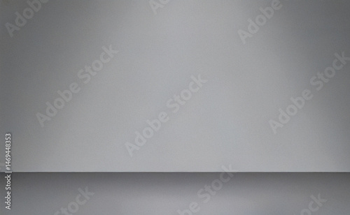 Gray light background studio backdrop with textured wall and floor, perfect for product display, photography, or social media posts and banner designs.


