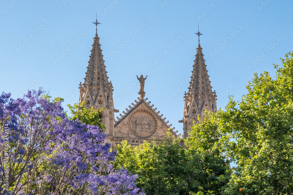 The Cathedral of Santa Maria of Palm, Palma de Mallorca, Mallorca, Balearic Islands, Spain.