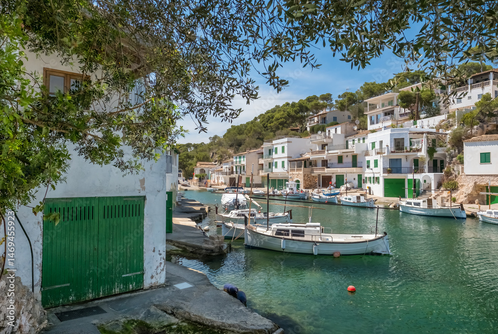 Charming fishing village of Cala Figuera, Mallorca, Balearic Islands, Spain.