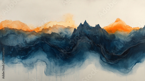 mountain landscape in the morning