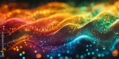 Abstract Colorful Wavy Texture