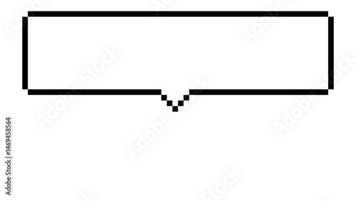 シンプルな吹き出しのドット絵