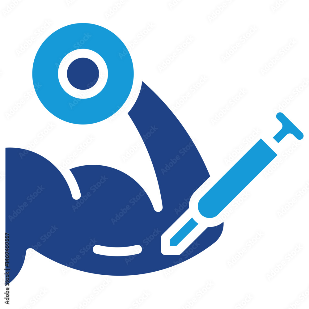 Obraz premium Steroid Injection Icon