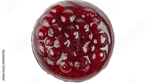 Obraz na płótnie Tasty sweet jam isolated on white, top view w salonie
