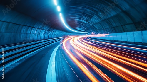 Speed with Light Trails, Tunnel, and Highway.