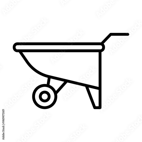 Wheelbarrow icon design