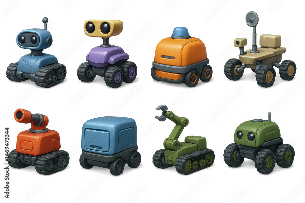 3d robotic icons set – autonomous, ai, technology, bot, machine, automation, innovation. 3D icon set 3d robotic icons set – autonomous, ai, technology, bot, machine, automation, innovation. 3D icon set