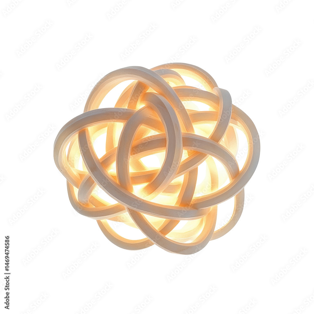 Illuminated Knotted Sphere Modern Pendant Light Fixture Illuminated Knotted Sphere Modern Pendant Light Fixture