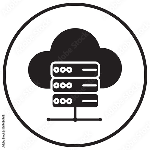 Hosting icon, Reliable Hosting Solutions, Secure and Scalable Hosting, cloud, sign, icon, vector