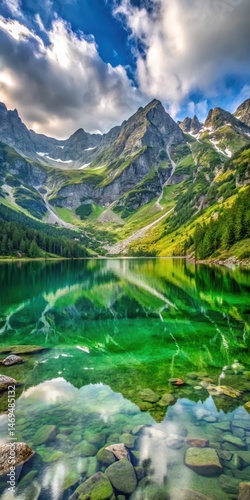 Morskie Oko's Green Water Lake Reflections