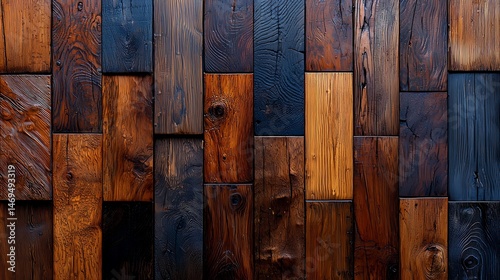 a wooden wall with a clock on it