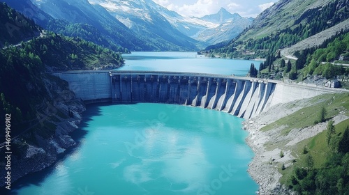 Sustainable energy goals are bolstered by hydroelectric power in the Alps.