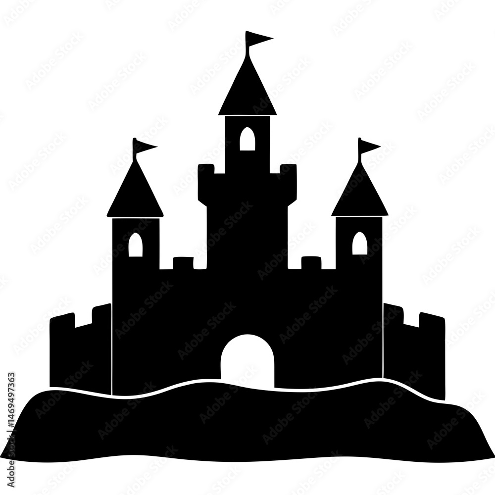 castle vector illustration castle vector illustration