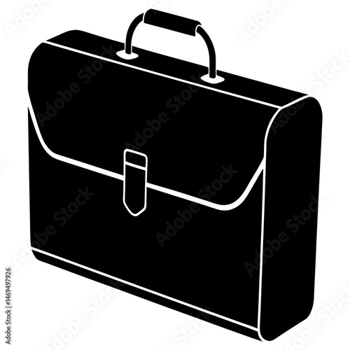 briefcase silhouette on white background-.svg