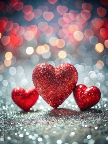 Heart surrounded by two hearts