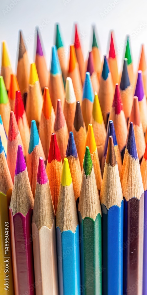 Close-up of Colored Pencils