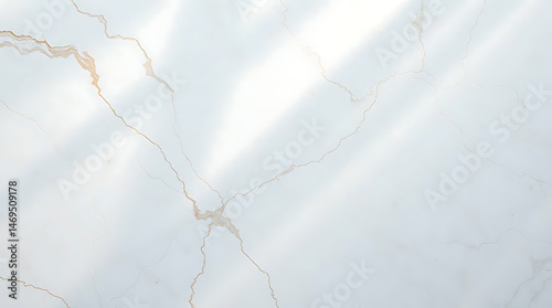Pure White Calacatta Marble Texture with Subtle Gray Veins - Elegant Background