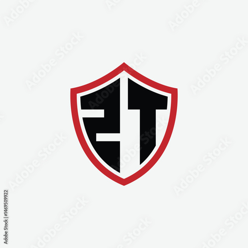 839 shield logo shape letter alphabet educational learning Z T