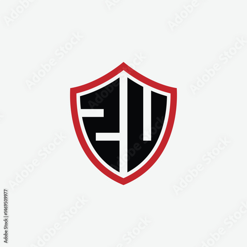 Free Download 840 shield logo shape letter alphabet educational learning Z U - GFXLoad