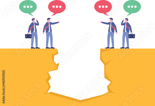 Social media illustration, business concept, web design

