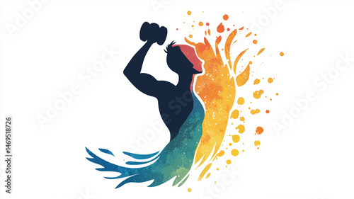vector illustration of a dancing woman