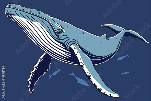 42 ultra-detailed, highly realistic, 8k digital photo, 3D render, anatomically correct, clear focus, dynamic lighting, ocean, humpback whale, massive size, powerful, swimming in deep blue water, incre
