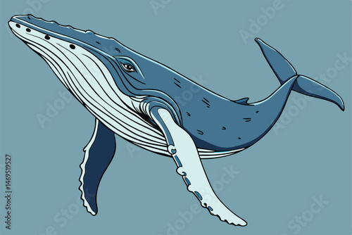 42 ultra-detailed, highly realistic, 8k digital photo, 3D render, anatomically correct, clear focus, dynamic lighting, ocean, humpback whale, massive size, powerful, swimming in deep blue water, incre