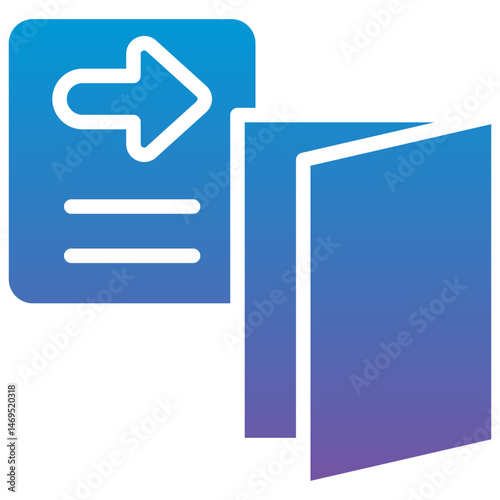 Exit Document Icon