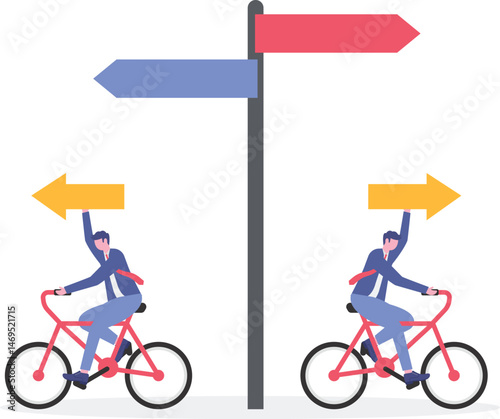 Social media illustration, business concept, web design

