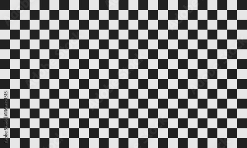 seamless black and white classic checkerboard vector background. chessboard pattern design