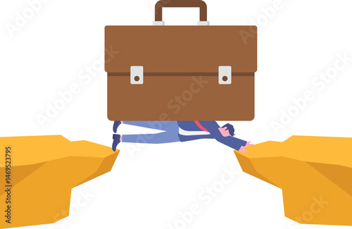 Social media illustration, business concept, web design

