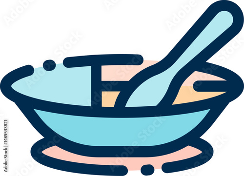baby food illustration on a white background    