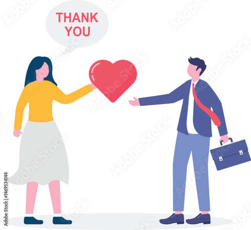 Social media illustration, business concept, web design

