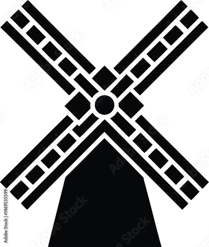 windmill icon vector illustration