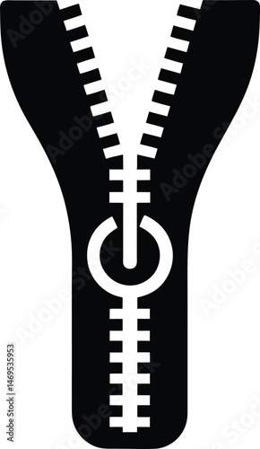 zipper icon vector illustration