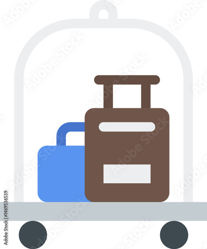 bellboy illustration on a white background    