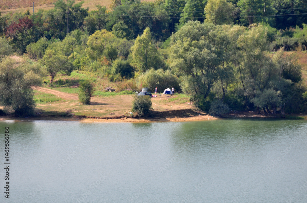 Fototapeta premium lake in the forest
