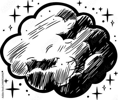 Cosmic explosion event outer space graphic illustration abstract environment celestial viewpoint artistic concept