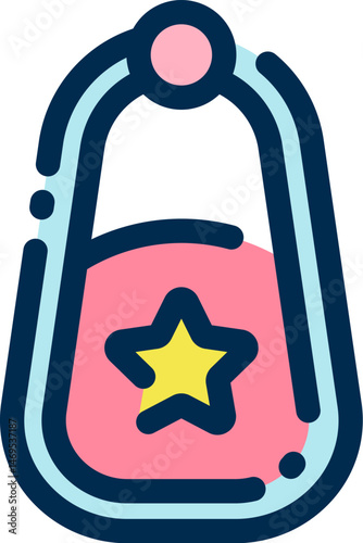 bib illustration on a white background     