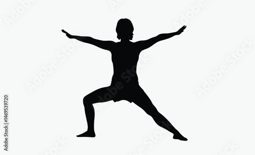 yoga pose silhouette, meditation posture vector, calm balance figure, stretching yoga shape, peaceful body motion, wellness pose outline, black white yoga, fitness woman stretch, elegant yoga form, mi