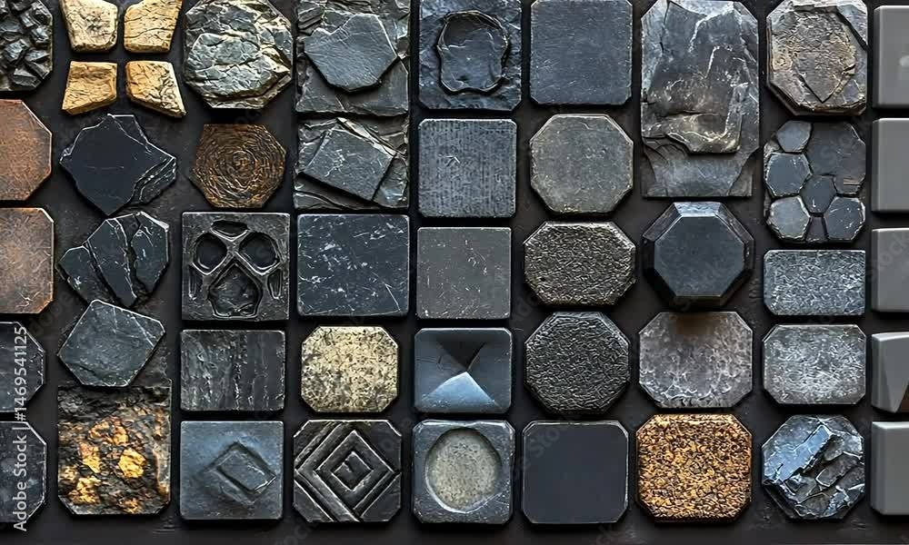 Abstract stone mosaic